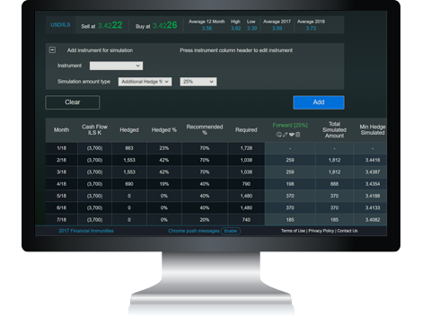 Hedging simulator